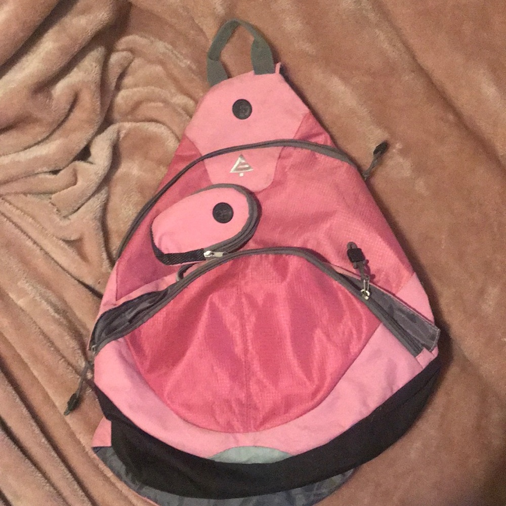 pink child’s backpack